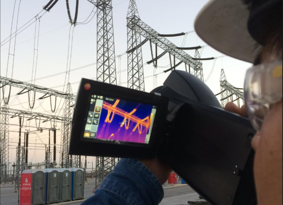 Termografía infrarroja en sistema eléctrico